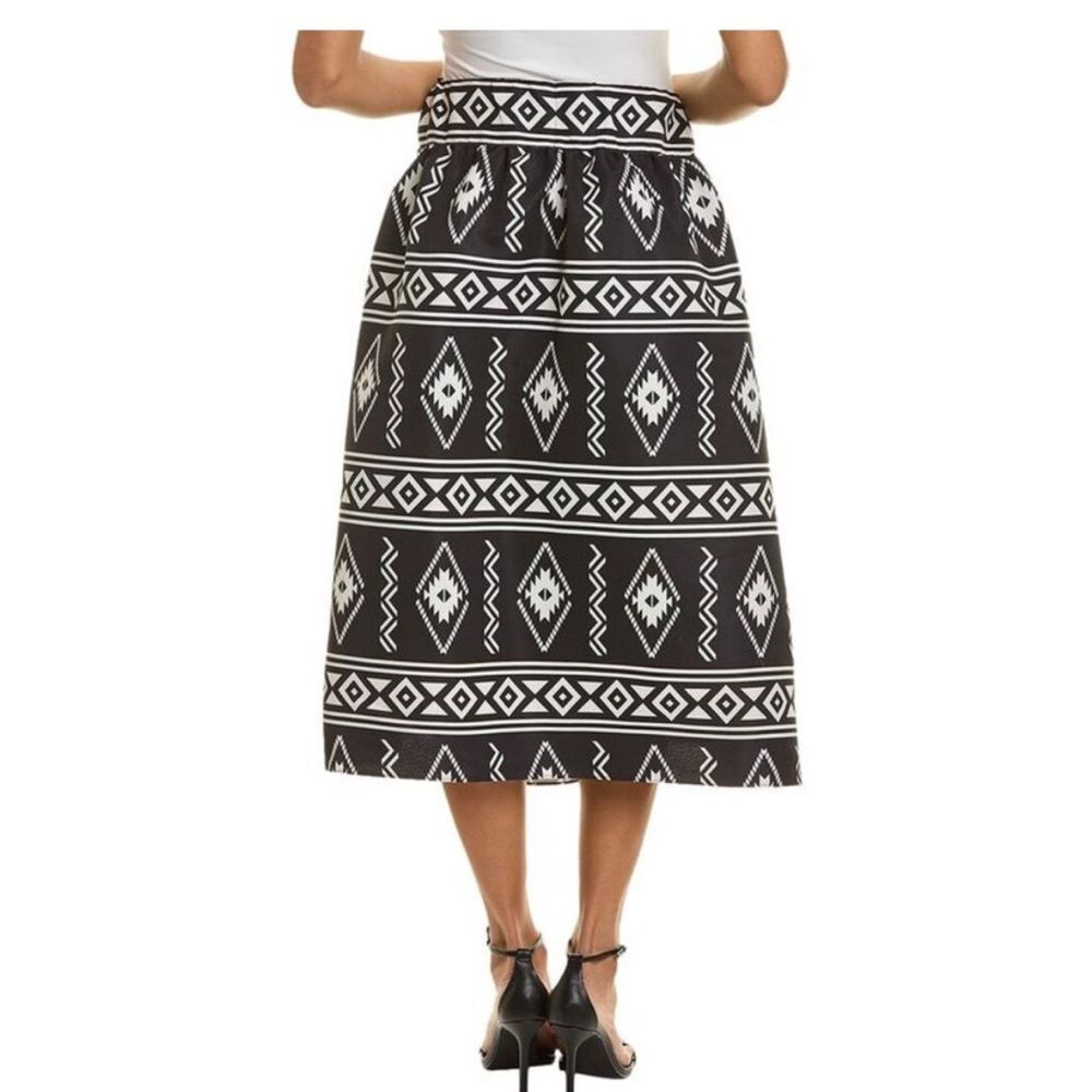 Sachin Babi | Anthropologie A Line Midi Skirt Black Motif Size Medium - Picture 2 of 10